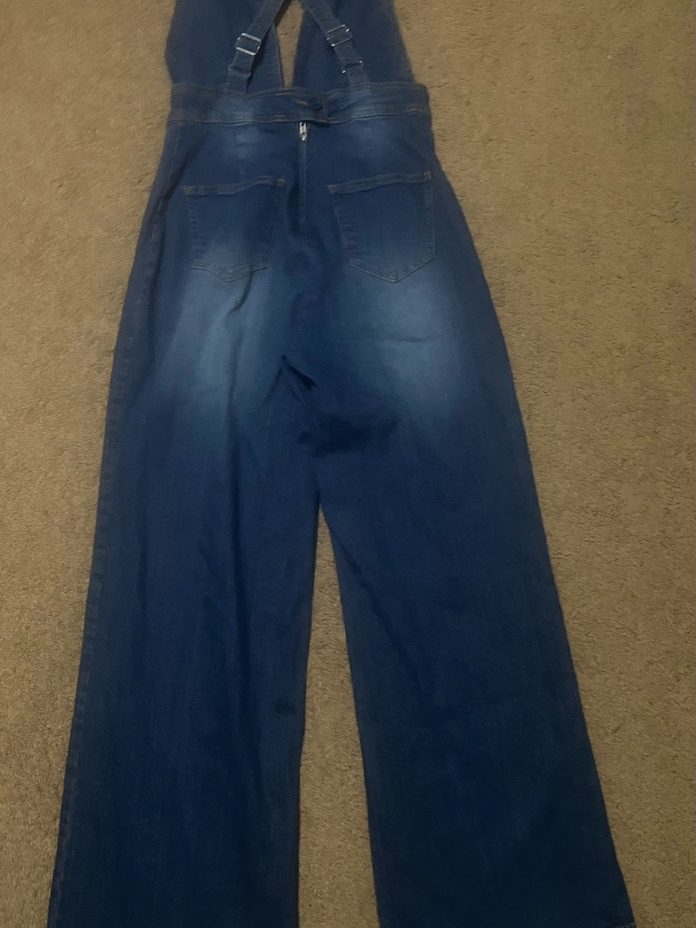 Dollhouse Blue Denim Wide-Leg Jumpsuit with Patch Pockets - Picture 7 of 11